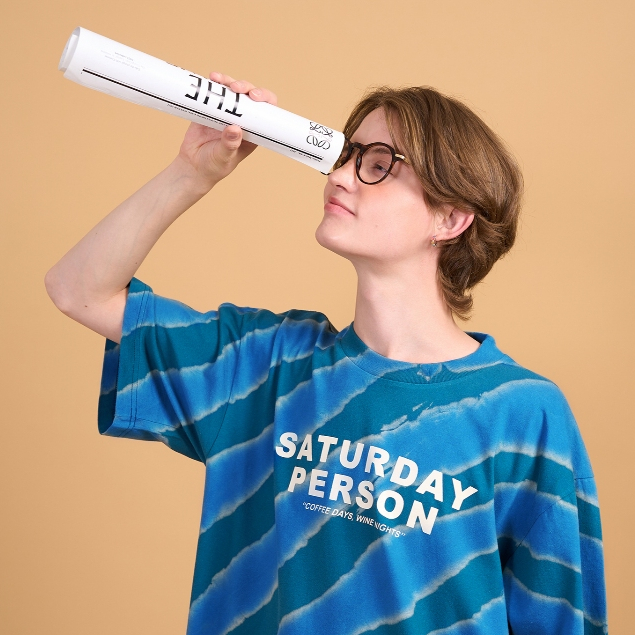 Hidden Folder (SATURDAY PERSON : Bleach Tie-dye) เสื้อยืด มัดย้อม แฮนแมด สีสันสดใส ใส่อยู่บ้าน วันหยุด
