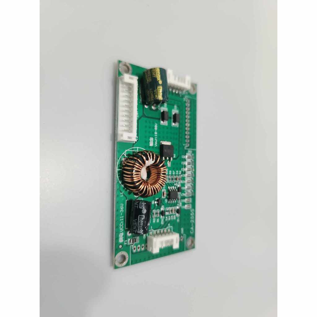 บอร์ดขับแบ็คไลท์ LED TV  CA-255s  ไฟเข้า 12 ถึง 24 V. ไฟออก ควบคุมอัตโนมัติสูง 88 V