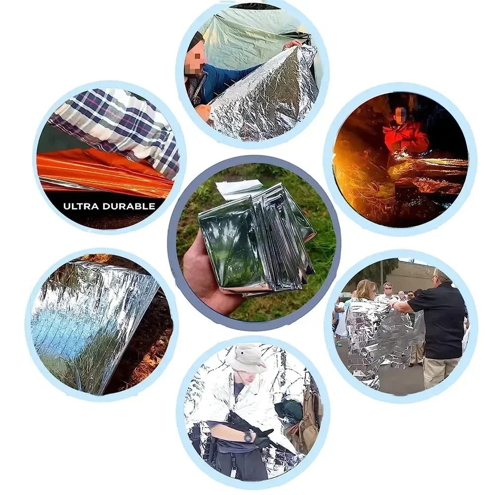 Emergency Blanket ผ้าห่มอวกาศฉุกเฉิน 160x210cm thumbnail 10
