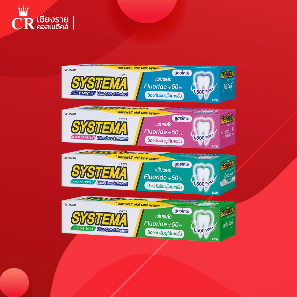 Systema ซิสเท็มมา ยาสีฟัน อัลตร้า แคร์ แอนด์ โพรเทคท์ 80 กรัม รู้สึกเย็น สดชื่นสบายปาก