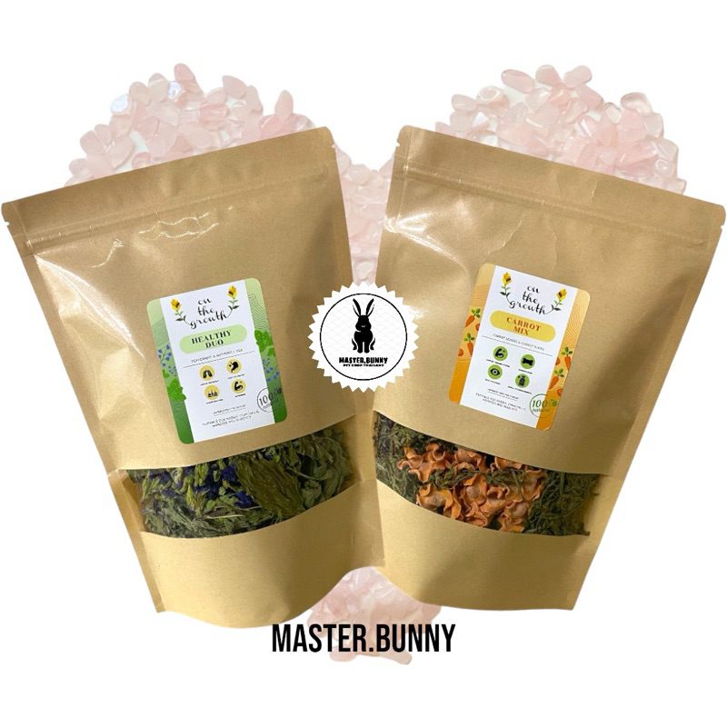 on the growth Healthy Duo, Carrot Mix 90g. สำหรับกระต่าย, หนูแก๊สบี้, ชินชิลล่า
