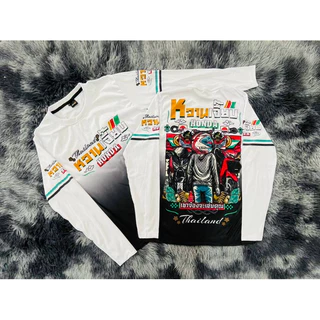 🏍️พร้อมส่ง 🏍️เสื้อพิมพ์ลาย คอกลม หวานเจี๊ยบ ใส่ได้ทั้งชายและหญิง