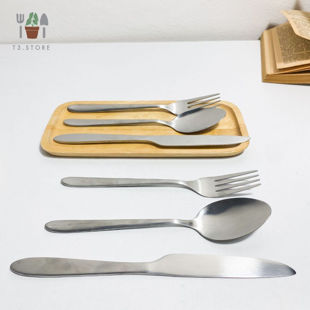 ช้อนส้อม ชุดช้อนส้อมมีด ทำมาจากสแตนเลสอย่างดี เกรด A ทนทานและปลอดภัยในการใช้งาน ส่งของจากประเทศไทย ส่งของทุกวัน - รูปที่ 6