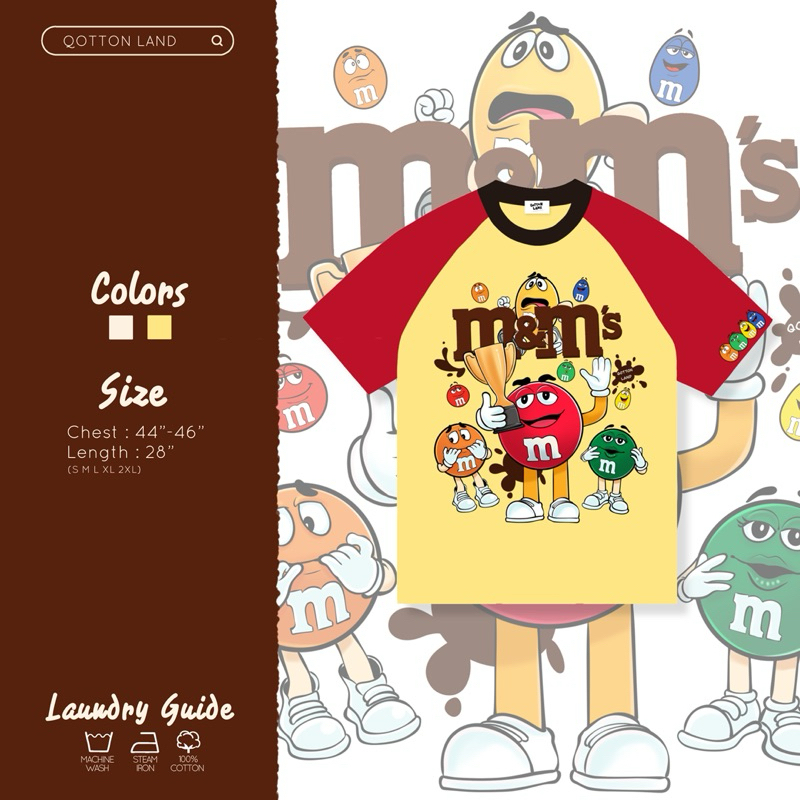 เสื้อยืดโอเวอร์ไซส์ QL M&M’s