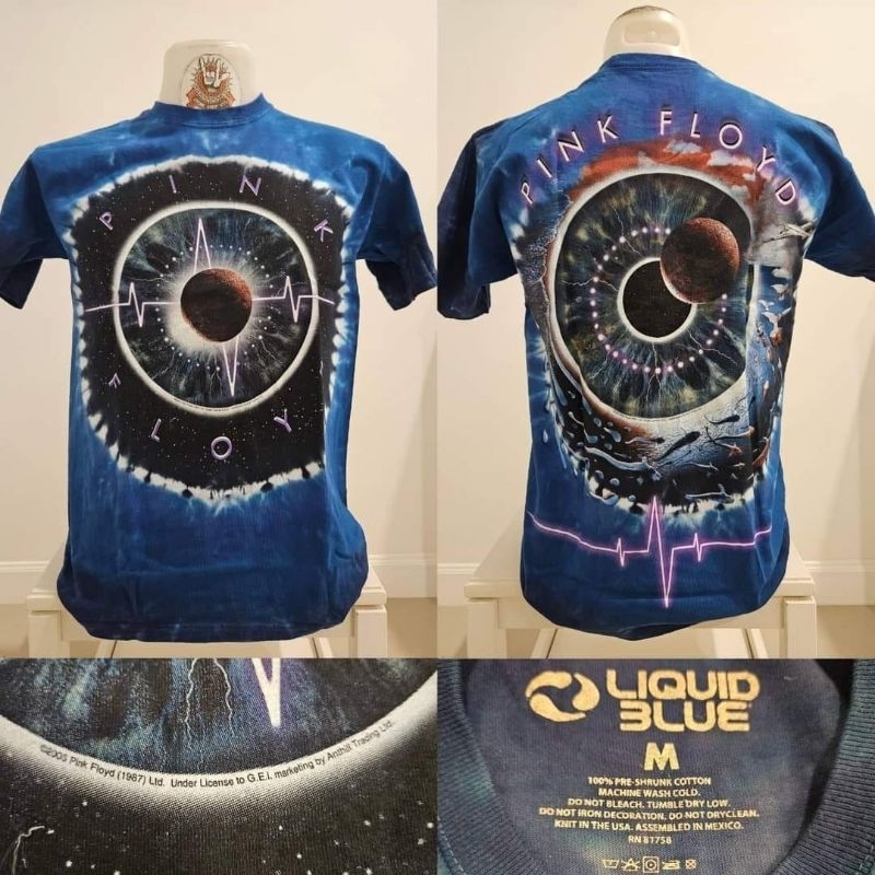 🌍Liquid blue  Pink floyd OVP Vintage เสื้อยืดOvp มัดย้อม งานลิขสิทธิ์แท้ มือ1 ลิขขวิดบลู