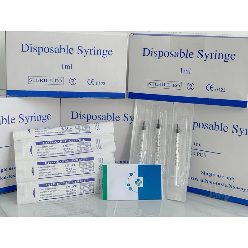 ✨จัดส่งจากประเทศไทย✨Syringe without needle ไซริงค์ กระบอกฉีดยา (ไม่ติดเข็ม) 1 ml
