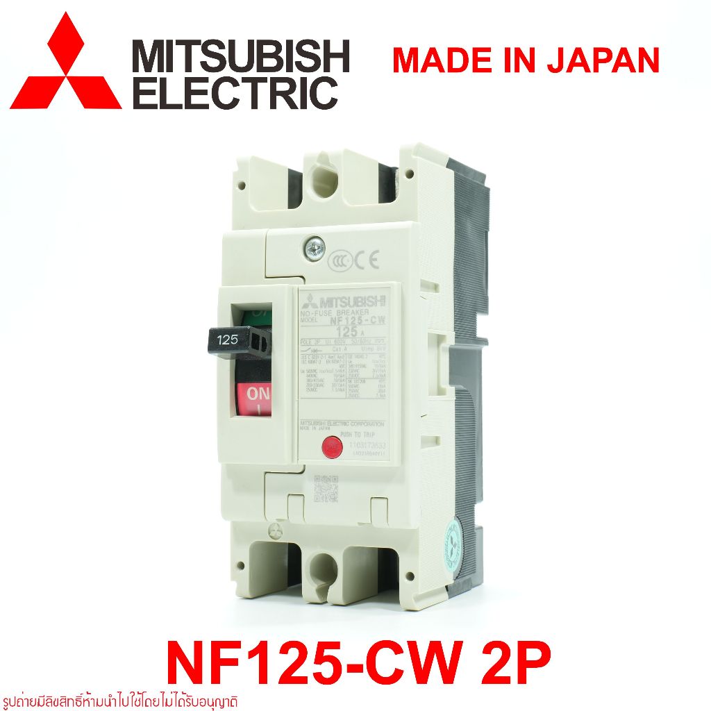 NF125-CW  MITSUBISHI NF125-CW MCCB เบรคเกอร์ MITSUBISHI NF125-CW 2P 125A