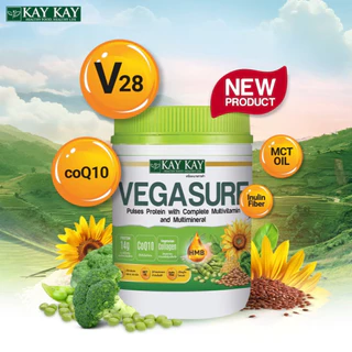 Kay Kay Vegasure สูตรใหม่ โปรตีนจากพืช 5 ชนิด ผสม HMB, CoQ10 และ Collagan ขนาด 500 กรัม