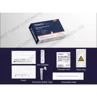 Flowflex ชุดตรวจไข้หวัดใหญ่สายพันธุ์เอ/บี Influenza A/B Rapid Test ชุดตรวจโควิด SAR-CoV-2Antigen RapidTest ATK SET1TEST