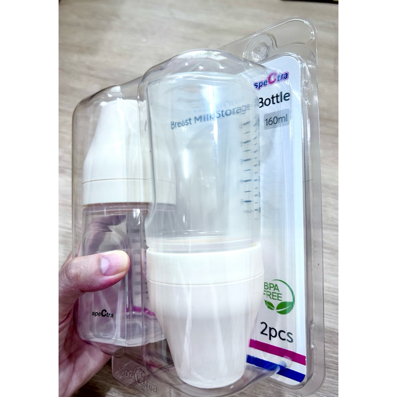 🍼ขวดนม Spectra ขวดนม คอกว้าง ใช้เป็นขวดต่อกรวยปั๊มนม Spectra ได้ ขนาด 5 ออนซ์