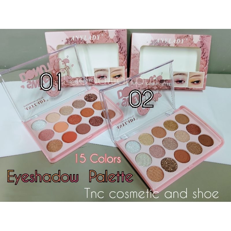 อายเชโด้ 15 สี Anylady  Sweet  donut  Eyeshadow Palette  รหัส  8156 ขนาด 16.5 กรัม