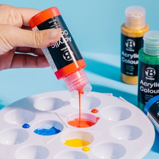 สีอะคริลิค Beehive บีไฮฟ ขวดบีบ 50 ml. ใช้งานง่าย กันน้ำ สีด้าน Acrylic Paint