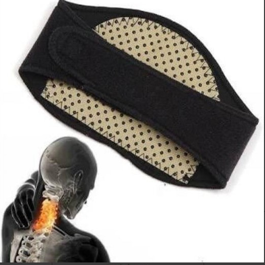 Self Heating Neck Guard Band แผ่นกระชับลดปวดต้นคอ อินฟาเรด -เป็นผ้าคอตต้อลนุ่มสบาย