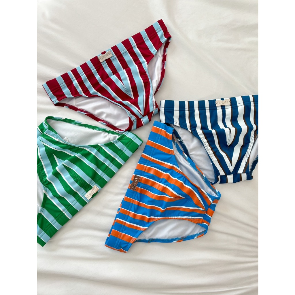 Leela x Lolay - (มี 4 สี) กางเกงว่ายน้ำ - Color striped swim wear