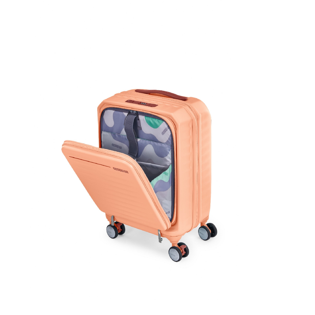 AMERICAN TOURISTER กระเป๋าเดินทางล้อลาก แบบเปิดฝาหน้า(19นิ้ว) รุ่น FRONTEC OS SPINNER 54/19 EXP TSA