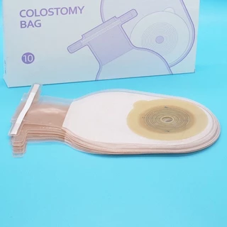 10PCS/Set ถุงเก็บอุจจาระ ถุงอึแบบชิ้นเดียว ขนาด 20-60มม. Colostomy Bag