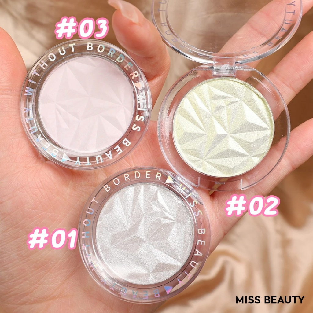 Miss Beauty Highlight Powder Glitter [G-113] ไฮไลท์ชิมเมอร์ ตลับพกพา น่ารัก ติดทนยาวนาน สีสวยมาก