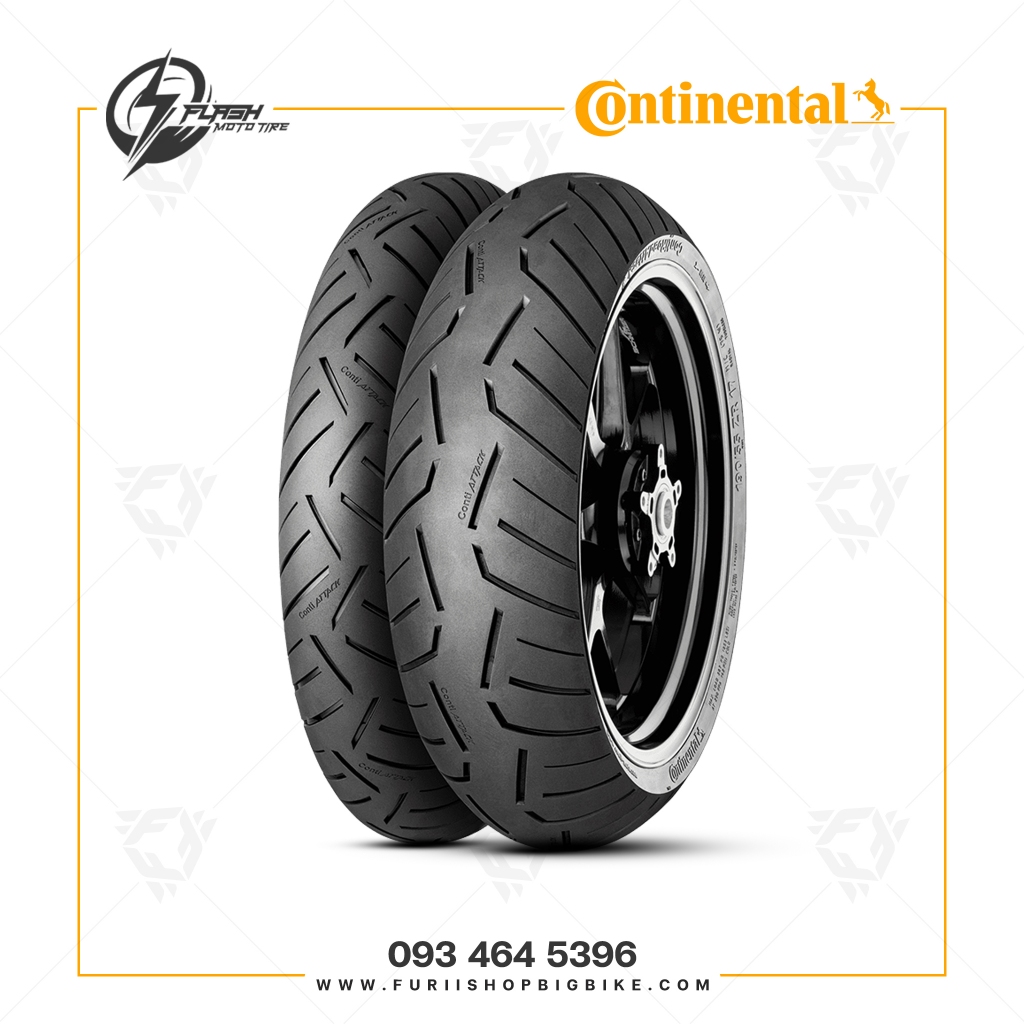 [ ชำระเต็มจำนวน ] CONTINENTAL CONTI ROAD ATTACK 3 R190/55 ZR17 75Wปี20