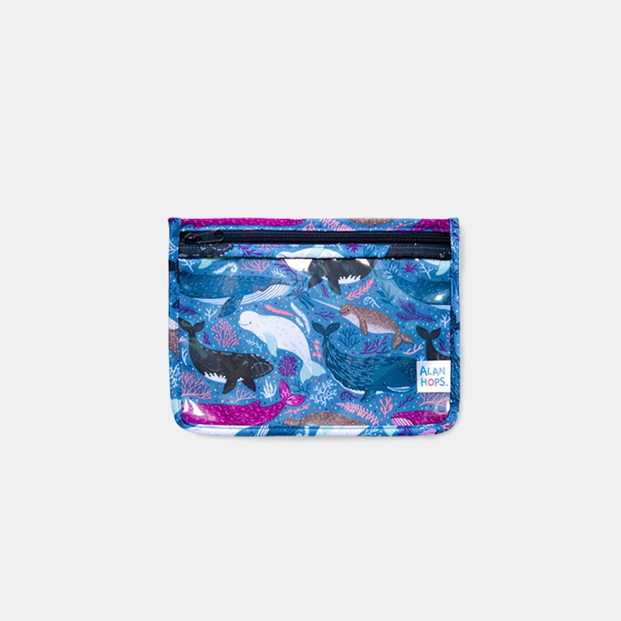 Alan Hops กระเป๋าใสเอนกประสงค์ รุ่น Daily Buddy ลาย Whopper whale