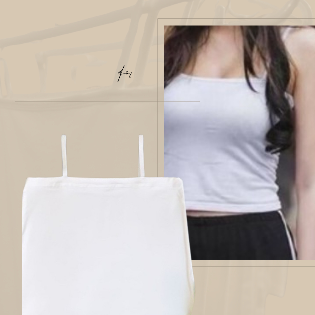 เสื้อซับใน สายเดี่ยว กันโป๊ ผ้ายืด ราคาถูก พร้อมส่ง