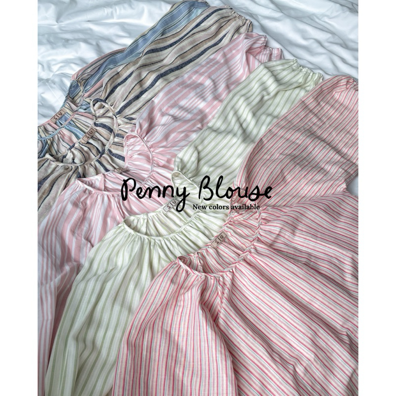 Penny Blouse เสื้อคอกลมแขนจั๊มสไตล์สาวน่ารัก