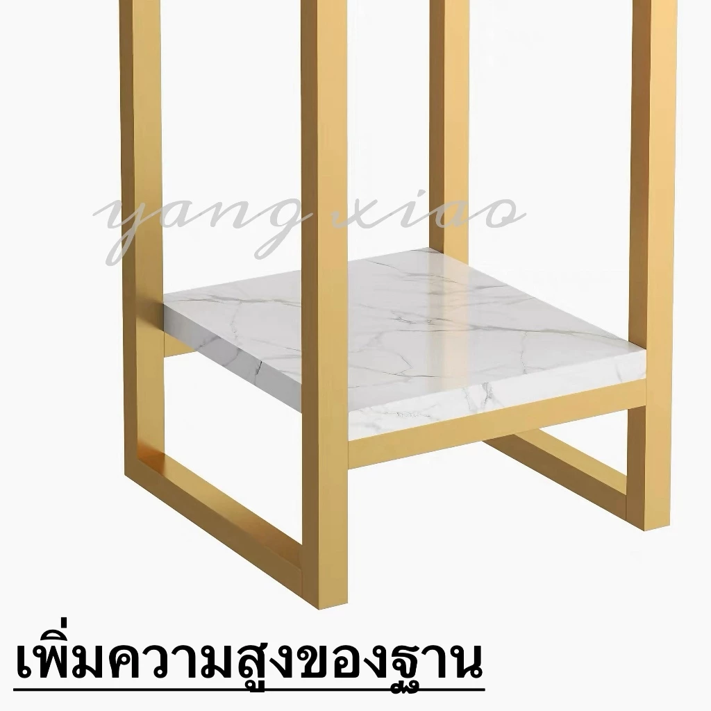 Yac ชั้นวางแจกันและต้นไม้ 2 ชั้น โครงเหล็กพ่นกันสนิม สไตล์มินิมอล thumbnail 8