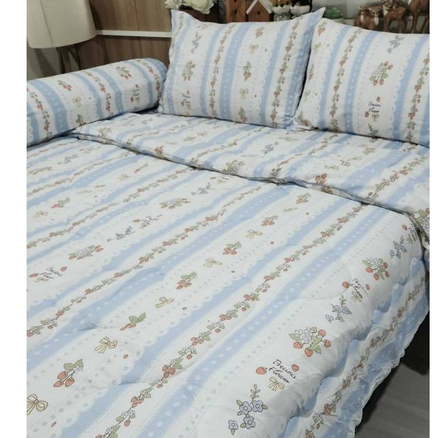 ชุดเครื่องฤดูหนาว  ผ้าห่ม ผ้าปูที่นอน นวมหนา แน่น หนัก นุ่ม ผ้า fine fabric ของ Rabbit Moon ราคา ถูกที่สุด ดีลบีเคเค แกลเลอรีภาพที่ 5