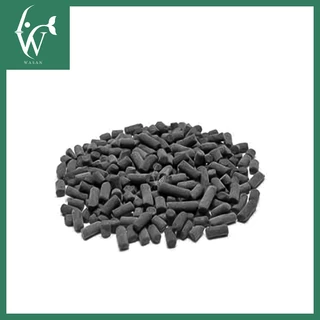 Carbon ยูคาร์บอน ถ่านคาร์บอน วัสดุกรองน้ำตู้ปลาคุณภาพสูง 1 กิโลกรัม พร้อมตาข่ายอย่างดี