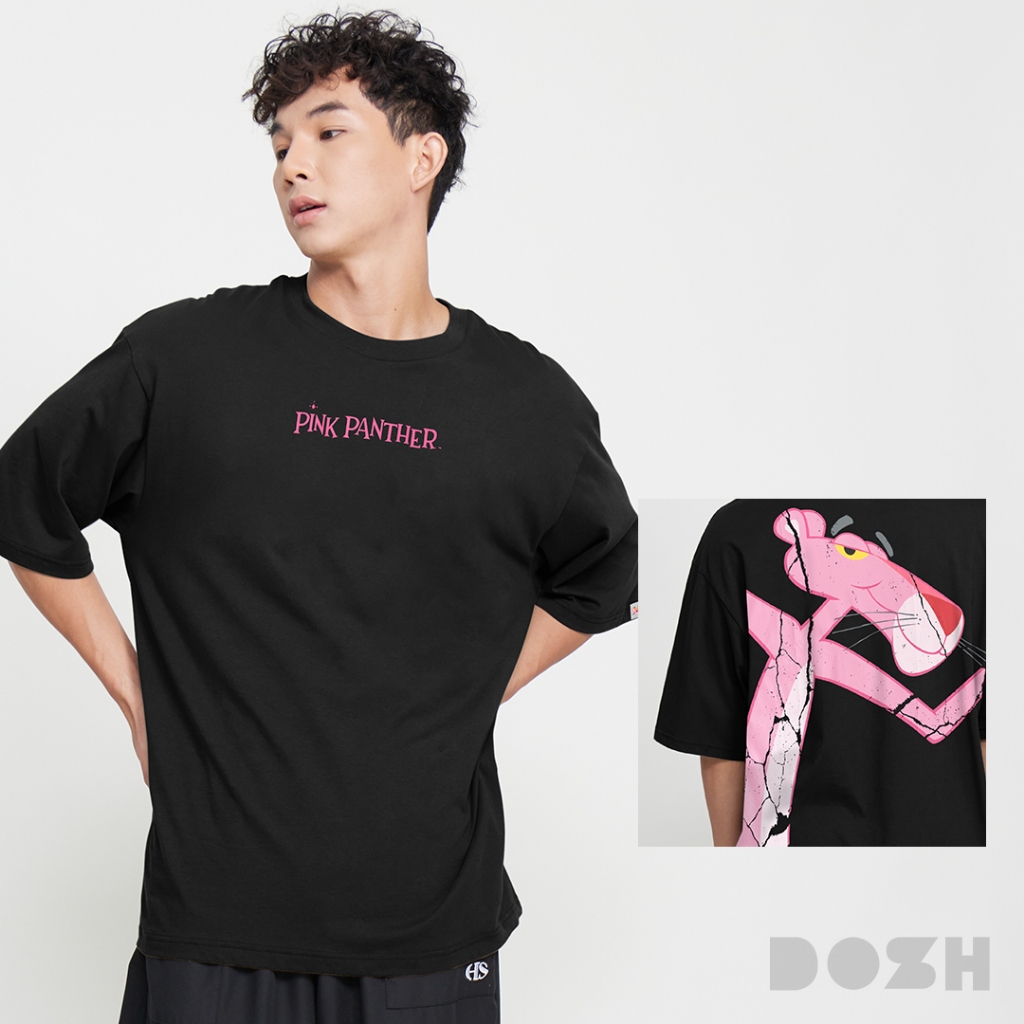 DOSH MEN'S OVERSIZED T-SHIRTS PINK PANTHER เสื้อยืดโอเวอร์ไซส์ 9DPPMT5031-BL (XL/2XL)