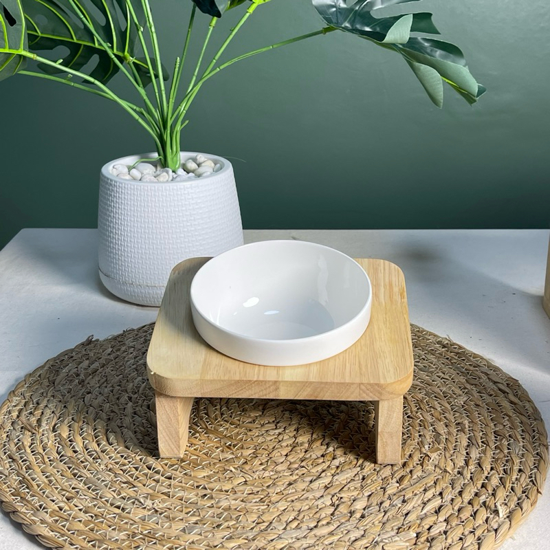 PetsEnjoy โต๊ะวางชาทอาหารสัตว์เลี้ยง รุ่น Eco mini ขนาด1 หลุม