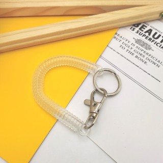 colyสายคล้องแบบเกลียว พวงกุญแจสายยืดได้พร้อมตะขอ