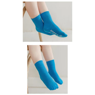 พร้อมส่ง ถุงเท้าเด็ก กันลื่น ผ้าหนา 0-12ขวบ ถุงเท้าสีพื้น