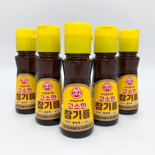 참기름 โอโตกิ น้ำมันงา น้ำมันงาคั่ว น้ำมันงาเกาหลี เครื่องปรุงเกาหลี Sesame Oil 80ml. by TKkimchi