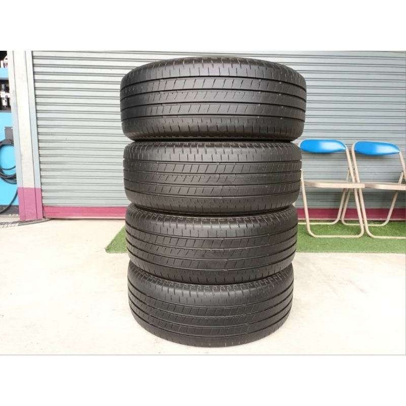 ยางมือสอง 215/55R17 Bridgestone Turanza T005a  ผลิตปี 2019 ประกันบวม 30 วัน พร้อมจุ๊บลม 4 ตัว มีบรืก