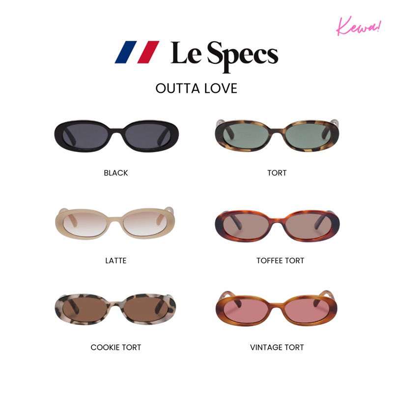 (พร้อมส่ง) แว่นกันแดด Le Specs รุ่น “OUTTA LOVE”