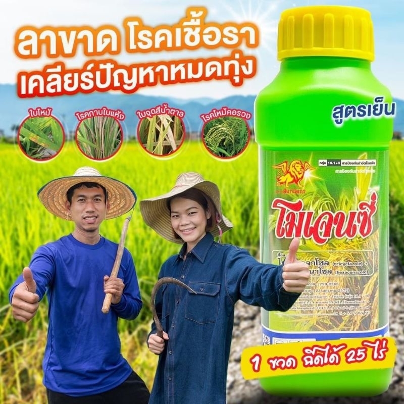 โมเจนซี่ 1 ขวดฉีดได้ 20-25ไร่ เคลียร์ทุกโรครา เน่าคอรวง กาบใบแห้ง