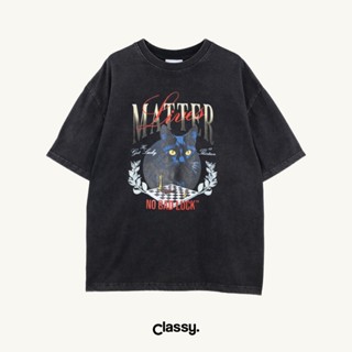 Classy - เสื้อยืด Oversized ผ้าฟอก แขนสั้น รุ่น Lives Matter