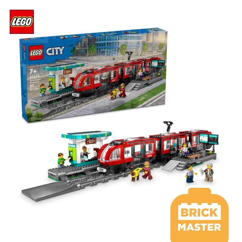 Lego 60423 City Downtown Tram and Station (ของแท้ พร้อมส่ง)