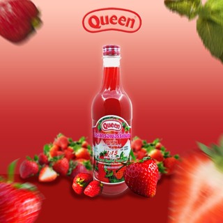 Queenน้ำรสสตรอเบอร์รี่เข้มข้น ตราควีน 730 มล.