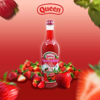 Queenน้ำรสสตรอเบอร์รี่เข้มข้น ตราควีน 730 มล.