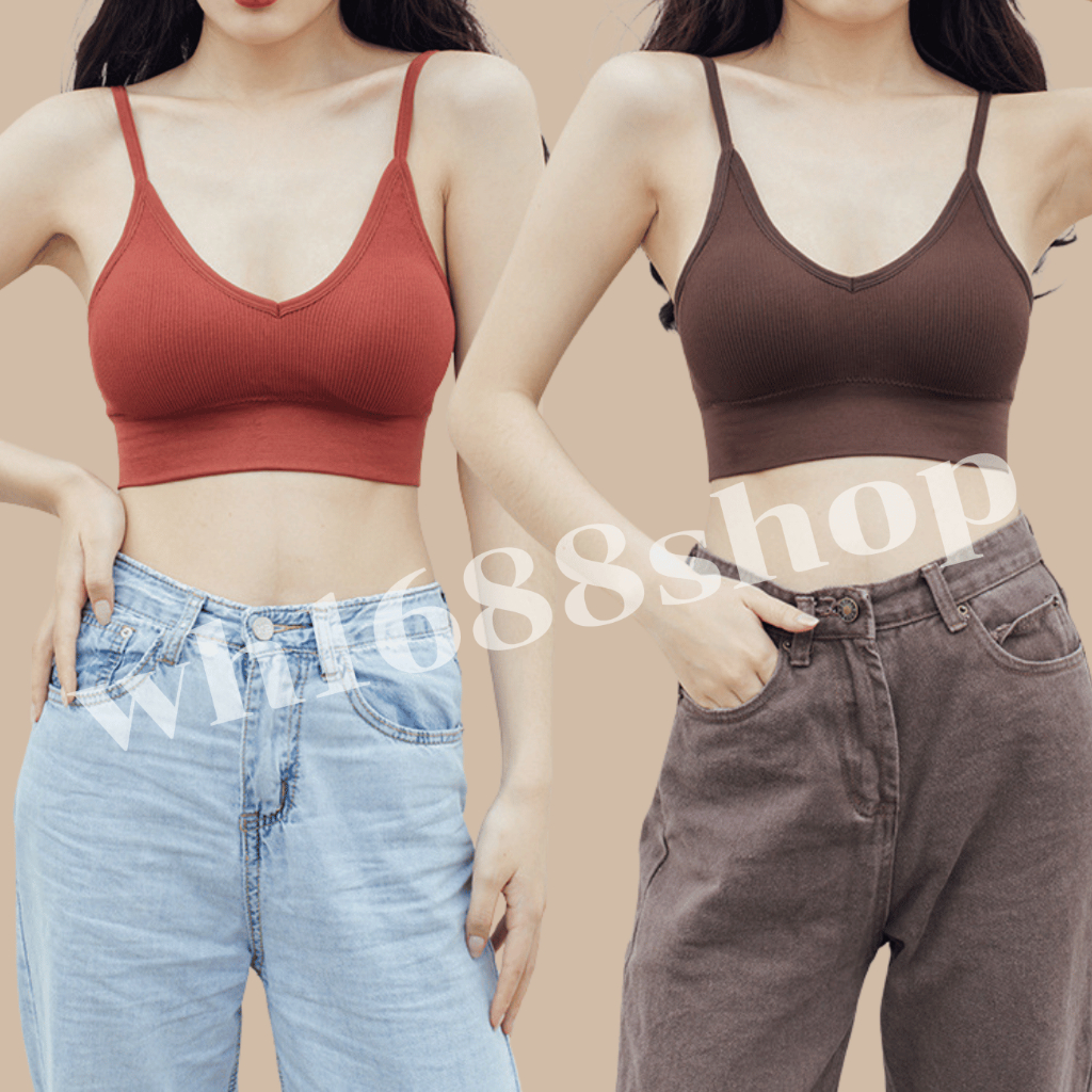 เสื้อสายเดียวผู้หญิง รุ่น B-012 สปอร์ตบราสายเดี่ยว เว้าหลัง ไร้โครง มีหลากสีให้เลือก ใส่สบาย สินค้าพร้อมส่ง