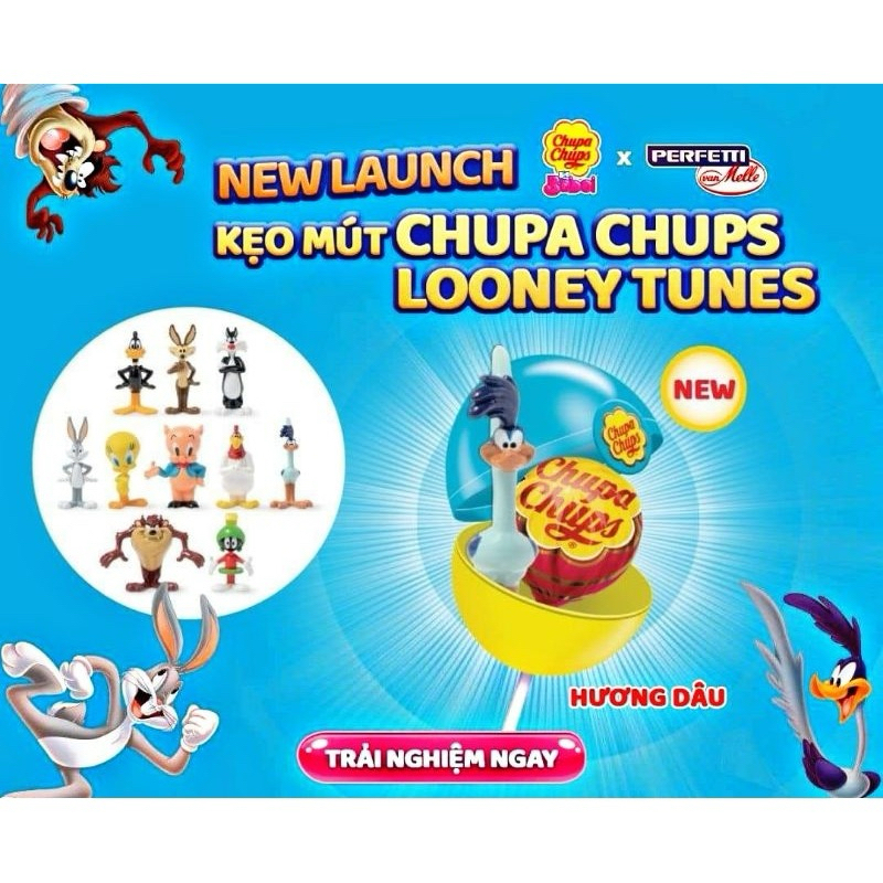 (เหมา 5 ตัว) Chupa Chups Surprise Looney Tunes / ของแถมจากจุ๊บปาจุ๊บ ลูนี่ตูนส์