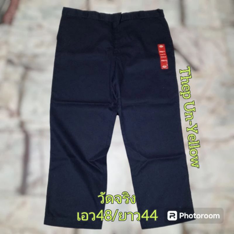 #Dickies_ขายาว_สีกรมท่าเข้ม_เอว48/ยาว44_รุ่น11874DN_4กระเป๋า_ป้ายห้อย_ผ้าแข็งยังไม่ผ่านน้ำ 💥แท้100%