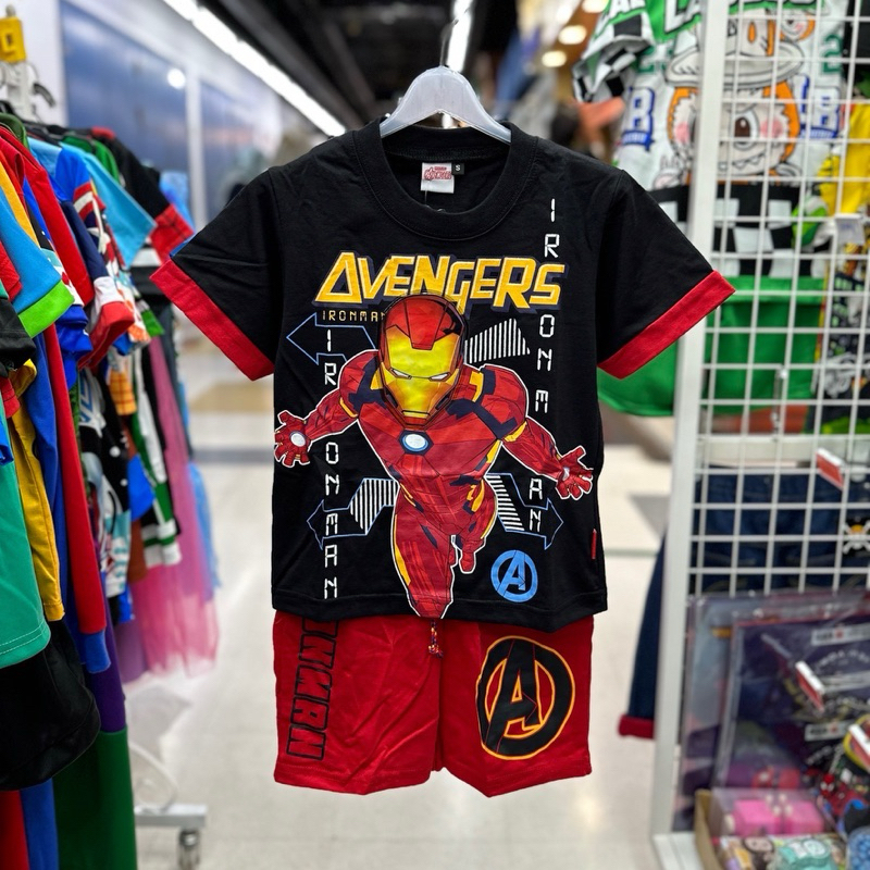 ชุดsuperheroมีไฟผ้าcotton