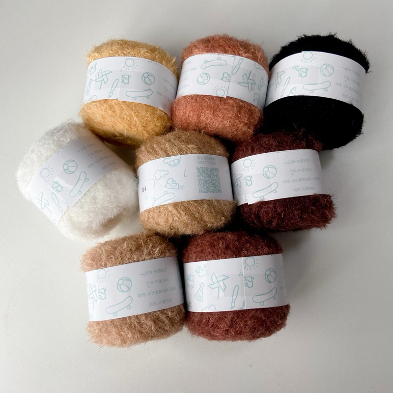 ♡  พร้อมส่ง | Wool yarn ไหมพรมขนสัตว์ 2ply 40 g