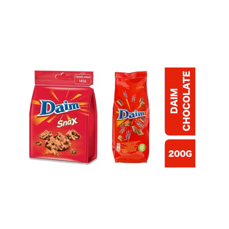 Daim ช็อคโกแลตสอดไส้อัลมอลคาราเมล 🍫 Daim Chocolate 🍫สินค้านำเข้าจาก สวีเดน อร่อย ติดใจแน่นอน