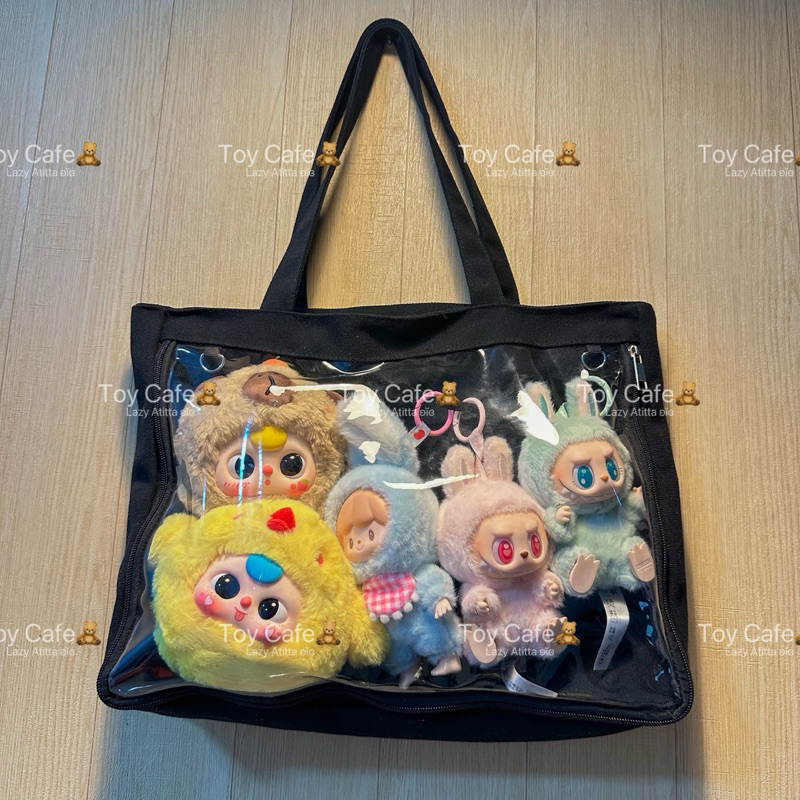 7สี ใส่โค๊ด30%ได้ พร้อมส่งจากไทย กระเป๋าใส กระเป๋าใส่ตุ๊กตา
