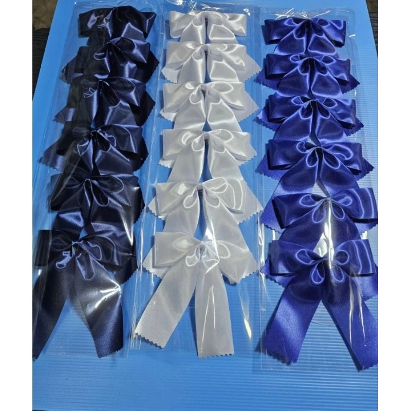 โบว์นักเรียนขนาดใหญ่เเละขนาดจัมโบ้แผงละ 6 ชิ้น หน้ากว้างของโบว์ 13-17cmริบบิ้น4-5cm