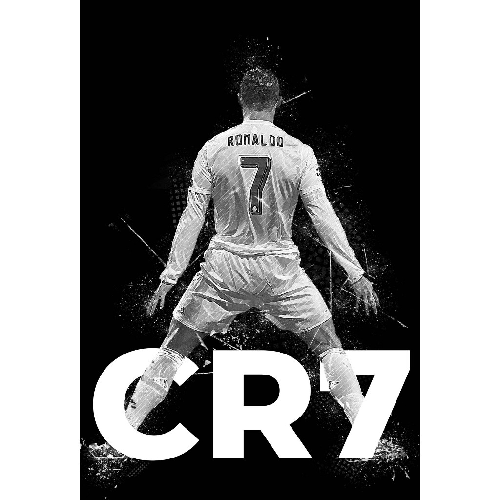 โปสเตอร์Cristiano Ronaldo คริสเตียโน โรนัลโด Poster ร้านคนไทย รับทำโปสเตอร์ รับทำกรอบตามขนาด