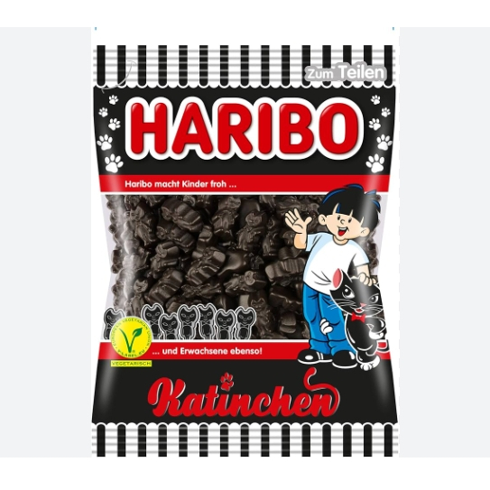 Haribo Katinchen 175g ลูกกวาดเจลลี่รูปแมวจาก Haribo 175กรัม